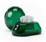 جا-دستمالی-شیشه-ای-شفاف-سبز