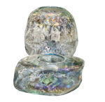 جا-دستمالی-و-گلدان-شیشه-ای-شفاف-سفید-1