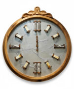 ساعت-دیواری-دکوراتیو--65-سانتی-آبی-مدل-Emerald-Wood-Roman