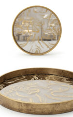 سینی-دکوراتیو-گرد-آینه‌ای-شفاف-با-طرح-پتینه-طلایی-200