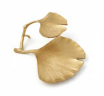 شیرینی-خوری-آلومینیوم-دو-طبقه-طرح-نیلوفر-طلایی