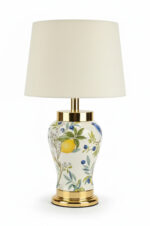 آباژور-رومیزی-لیمویی-و-پرنده-آبی