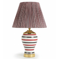 آباژور-رومیزی-نواری-قرمز-مشکی-با-پایه-طلایی-200