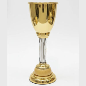 جام-دکوری-طلایی-با-پایه-کریستالی