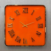 ساعت-دیواری-مربع-مدرن-با-صفحه-نارنجی-200