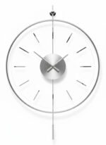 ساعت-دیواری-پاندولی-مدرن-طرح-اِلارا-(نقره‌ای-کروم)-200