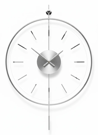 ساعت-دیواری-پاندولی-مدرن-طرح-اِلارا-(نقره‌ای-کروم)-200
