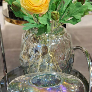 ست-جا-دستمالی-و-گلدان-شیشه-ای-شفاف-سفید-رنگین-کمانی-3