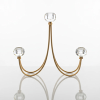 شمعدان-سه-شعله-کریستالی-و-پایه-طلایی-200