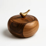 شکلات-خوری-درب-دار-بدنه-چوبی-روشن-طرح-گنجشک