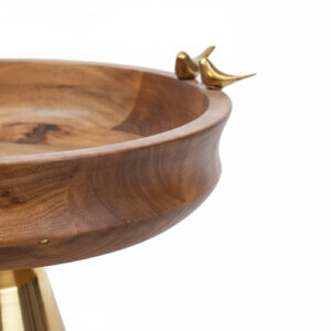 میوه-خوری-پایه-فلزی-طلایی-و-بدنه-چوبی-طرح-گنجشک-(2)