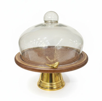 کیک-خوری-پایه-فلزی-طلایی-و-بدنه-چوبی-و-درب-شیشه-ای-طرح-گنجشک-بزرگ-200