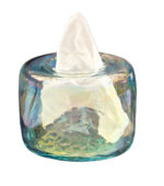 گلدان-مربعی-شیشه‌ای-با-رنگ-سفید