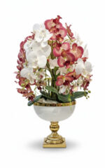 گلدان-پایه‌دار-جامی-طلایی-و-سفید-200