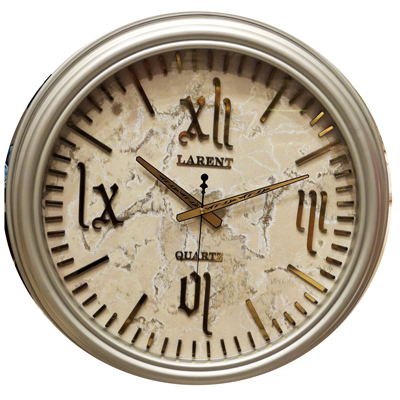 ساعت دیواری لارنت سیلور قطر 50 .N