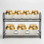 ست-جار-هفت‌تایی-ظرف-دکوری-مرمری-کروی-با-درب-طلایی