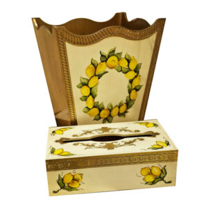 ست-جعبه-دستمال-و-سطل-چوبی-طرح-لیمو