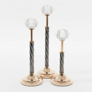 ست-سه‌تکه-شمعدان-مشکی-و-طلایی-با-سر-کریستالی-تراش‌دار