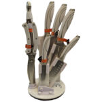 ست-چاقو-آشپزخانه-ویتارا-استند-دار-سفید-مرمری-با-تیغه-استیل