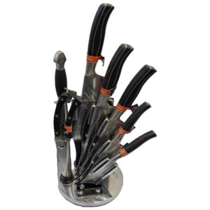 ست-چاقو-آشپزخانه-ویتارا-استند-دار-مشکی-با-تیغه-استیل