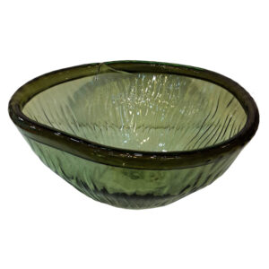 میوه-خوری-شیشه‌ای-سبز-طرح-ارگانیک--28-سانتی