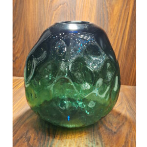 گلدان-شیشه-ای-شفاف-بزرگ-سبز