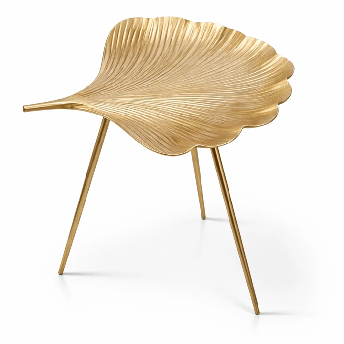 میز عسلی تکی مراکشی طرح برگ طلایی