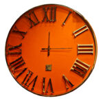 ساعت-دیواری-دایره-نارنجی-قطر-80-رویال