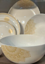 سرویس-غذاخوری-۶-نفره-آرکوپال-لومینارک-۲۶-پارچه-طرح-سنتی-طلایی-آنتی‌شوک-کد-255-2