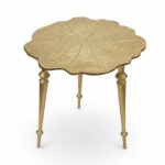 میز-عسلی-سه‌تکه-طلایی-و-نقره‌ای-طرح-تنه-درخت