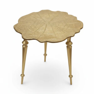 میز-عسلی-سه‌تکه-طلایی-و-نقره‌ای-طرح-تنه-درخت