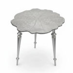 میز-عسلی-سه‌تکه--نقره‌ای-طرح-تنه-درخت