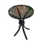 میز-کنار-سالنی-گرد-شیشه‌ای-مشکی-قطر-45