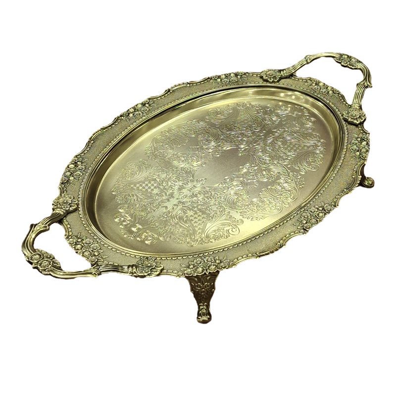سینی-پایه-دار-برنجی-طلایی سینی-پایه-دار-برنجی-طلایی