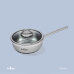 یونیک-تابه-استیل-درب-دار-تک-دسته-سایز-20-مدل-9941
