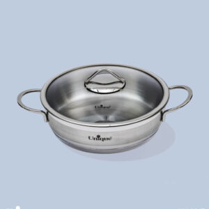 یونیک-تابه-استیل-درب-دار-دو-دسته-سایز-24-مدل-9943
