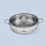 یونیک-تابه-استیل-درب-دار-دو-دسته-سایز-32-مدل-9947